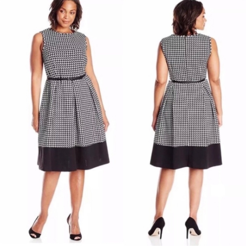 Calvin Klein Houndstooth Dress Size 10